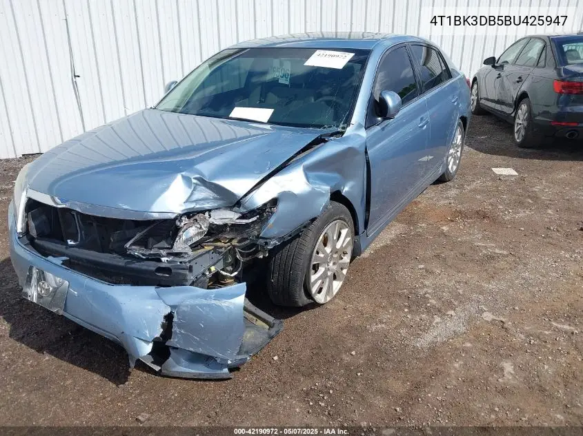 2011 Toyota Avalon VIN: 4T1BK3DB5BU425947 Lot: 42190972