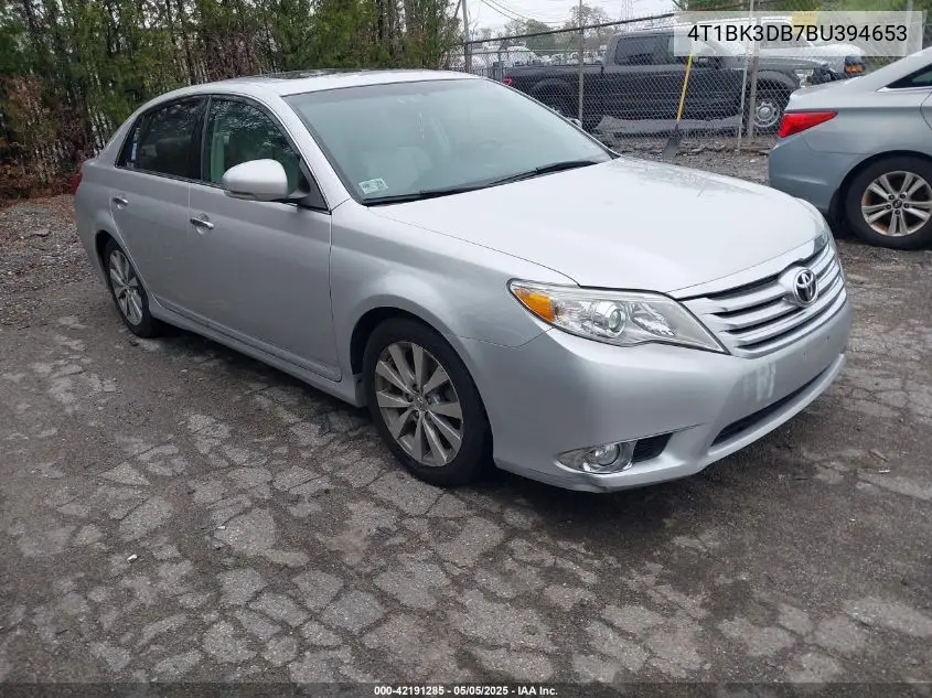 2011 Toyota Avalon Limited VIN: 4T1BK3DB7BU394653 Lot: 42191285