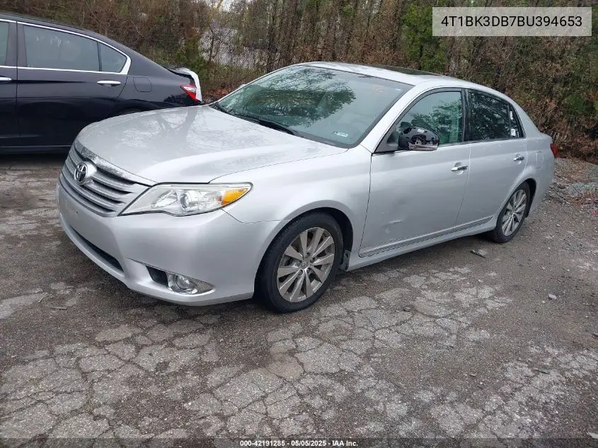 2011 Toyota Avalon Limited VIN: 4T1BK3DB7BU394653 Lot: 42191285