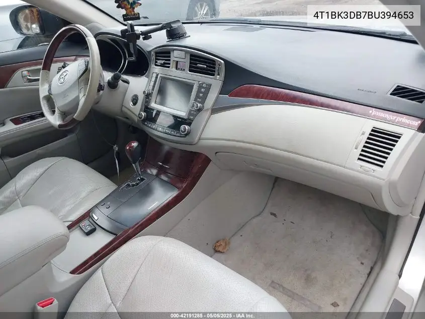 2011 Toyota Avalon Limited VIN: 4T1BK3DB7BU394653 Lot: 42191285