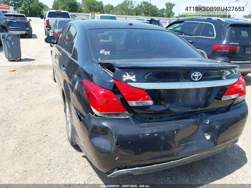 2011 Toyota Avalon Limited VIN: 4T1BK3DB9BU427653 Lot: 42206191