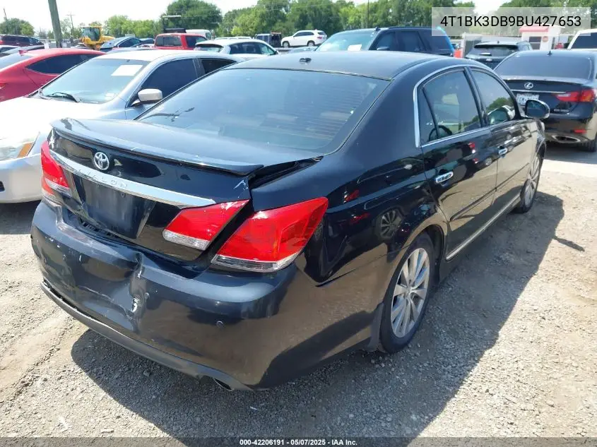 2011 Toyota Avalon Limited VIN: 4T1BK3DB9BU427653 Lot: 42206191