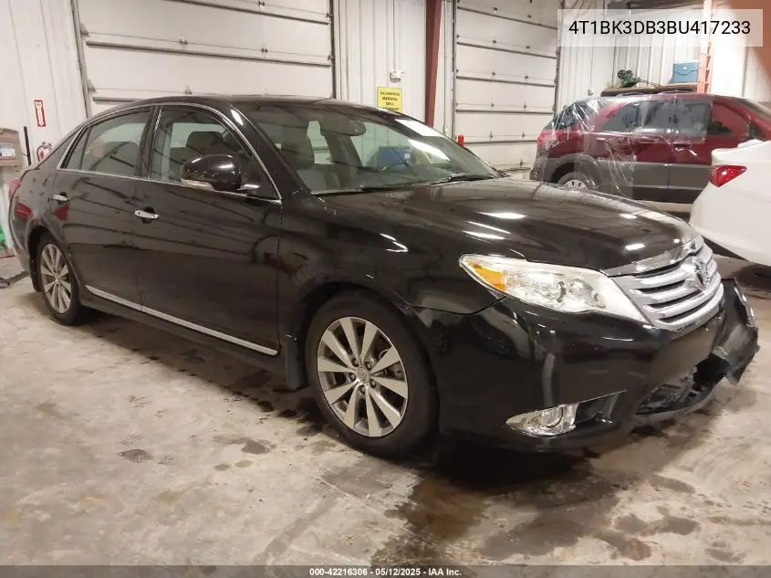 2011 Toyota Avalon Limited VIN: 4T1BK3DB3BU417233 Lot: 42216306