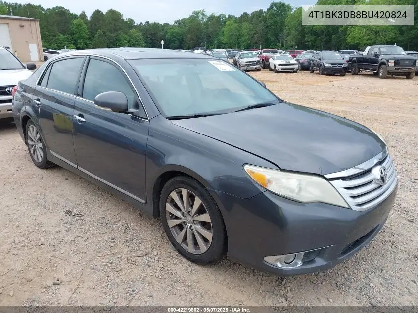 2011 Toyota Avalon Limited VIN: 4T1BK3DB8BU420824 Lot: 42219802
