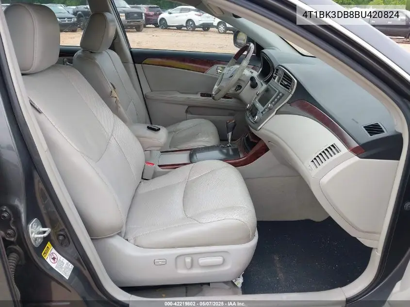 2011 Toyota Avalon Limited VIN: 4T1BK3DB8BU420824 Lot: 42219802