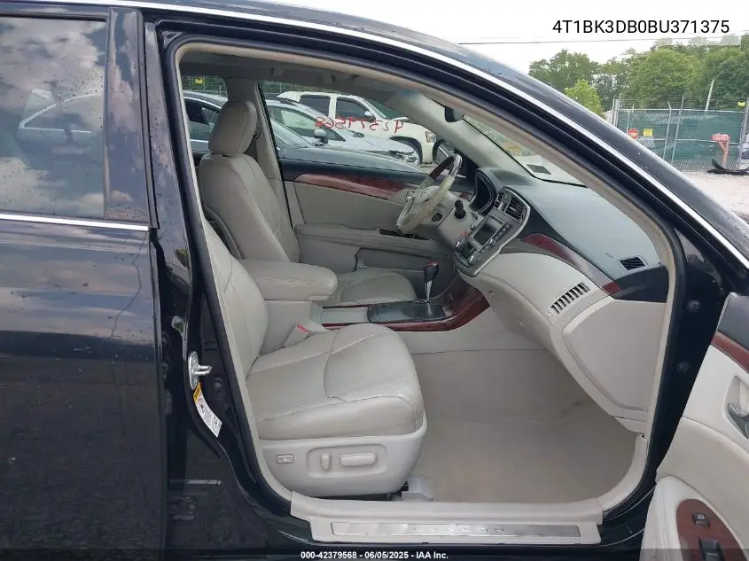 2011 Toyota Avalon Limited VIN: 4T1BK3DB0BU371375 Lot: 42379568