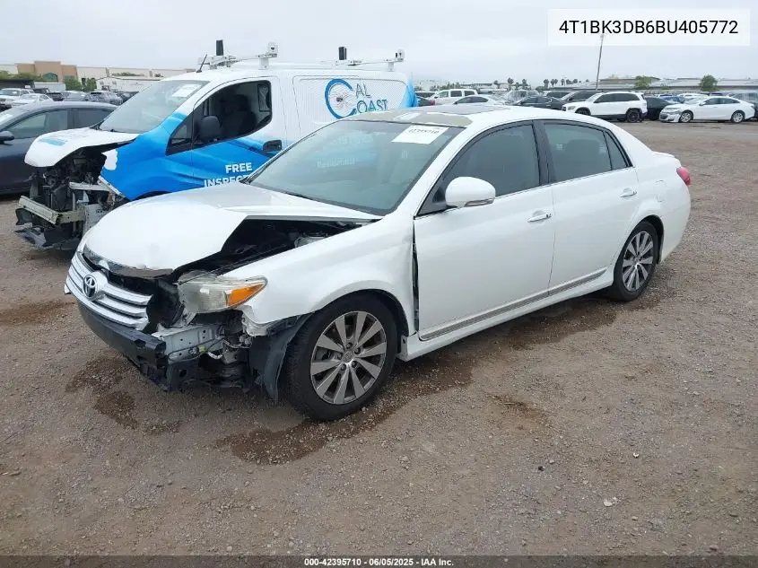2011 Toyota Avalon Limited VIN: 4T1BK3DB6BU405772 Lot: 42395710