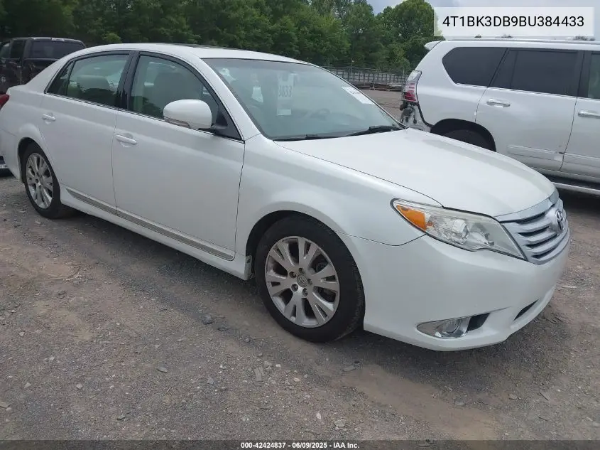 2011 Toyota Avalon VIN: 4T1BK3DB9BU384433 Lot: 42424837