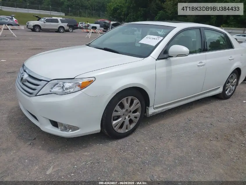 2011 Toyota Avalon VIN: 4T1BK3DB9BU384433 Lot: 42424837