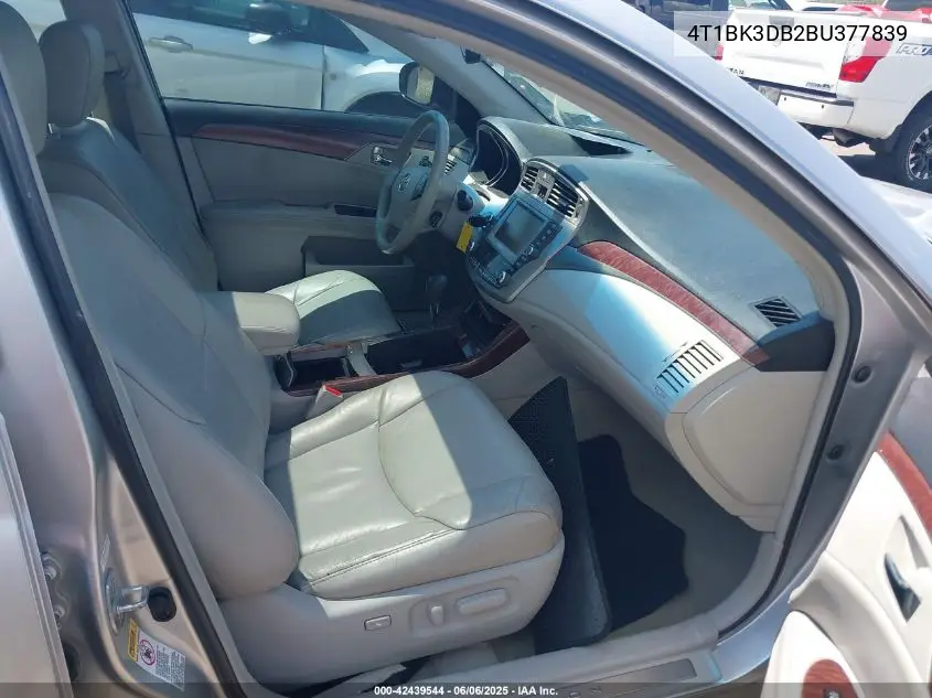2011 Toyota Avalon VIN: 4T1BK3DB2BU377839 Lot: 42439544
