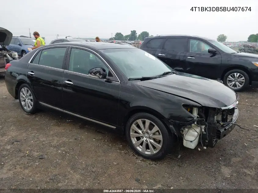 2011 Toyota Avalon Limited VIN: 4T1BK3DB5BU407674 Lot: 42443587