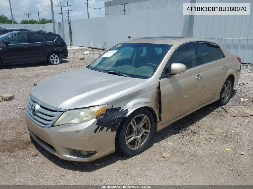 2011 Toyota Avalon Limited VIN: 4T1BK3DB1BU380070 Lot: 42542214