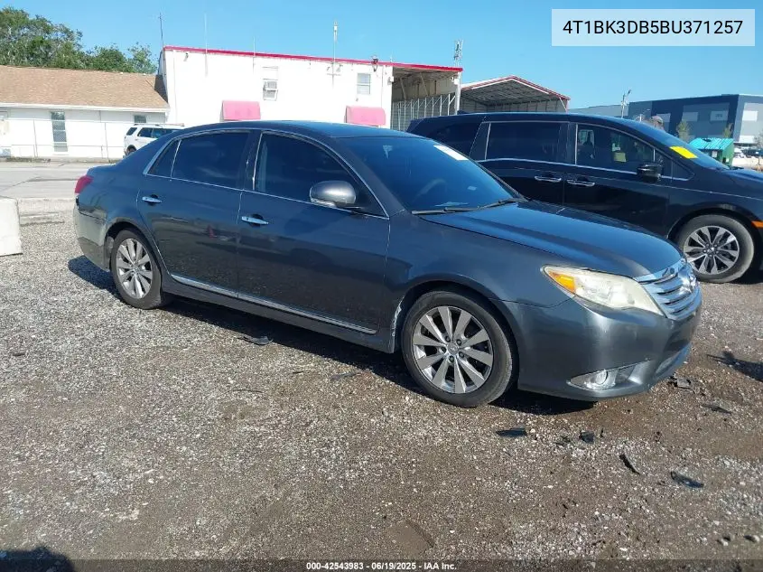 2011 Toyota Avalon Limited VIN: 4T1BK3DB5BU371257 Lot: 42543983