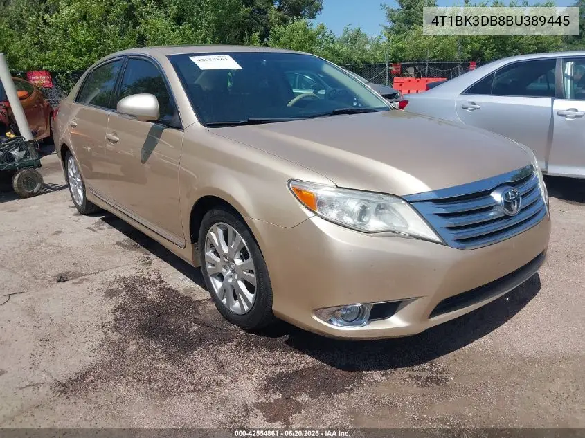 2011 Toyota Avalon VIN: 4T1BK3DB8BU389445 Lot: 42554861