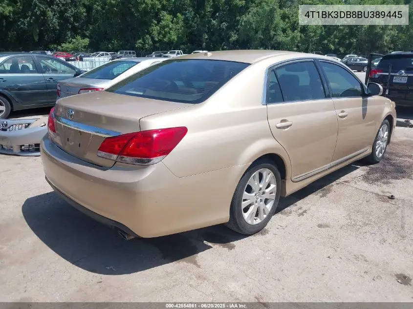 2011 Toyota Avalon VIN: 4T1BK3DB8BU389445 Lot: 42554861