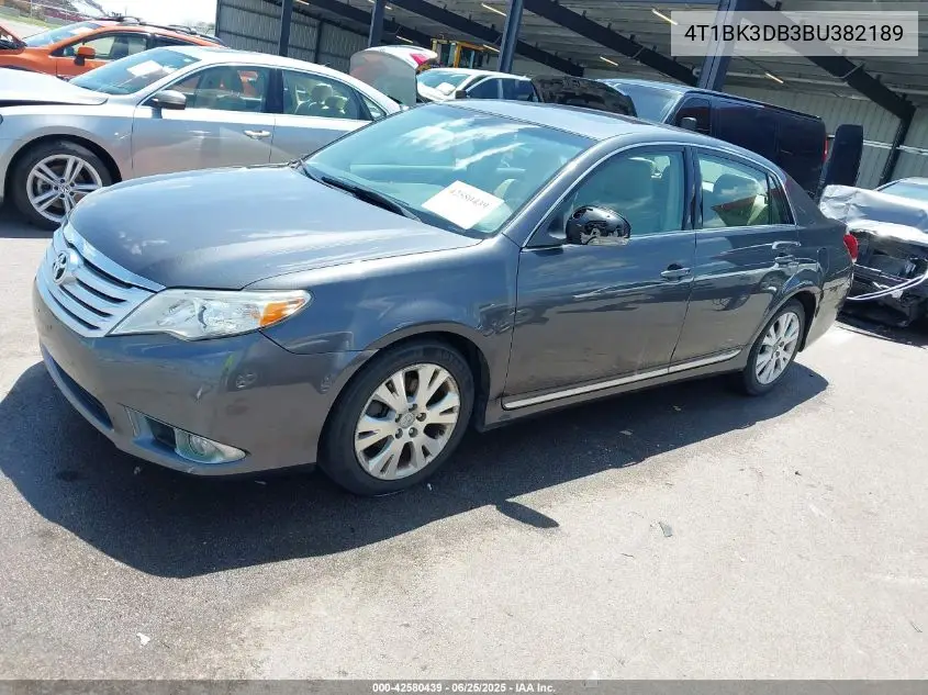 2011 Toyota Avalon VIN: 4T1BK3DB3BU382189 Lot: 42580439