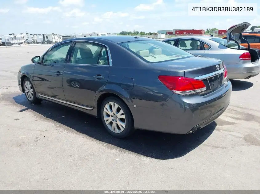2011 Toyota Avalon VIN: 4T1BK3DB3BU382189 Lot: 42580439