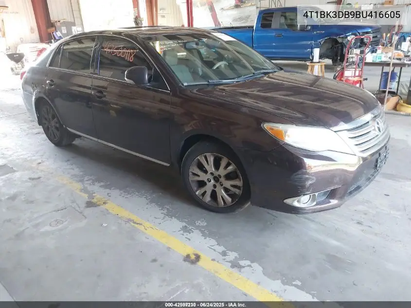 2011 Toyota Avalon VIN: 4T1BK3DB9BU416605 Lot: 42597230