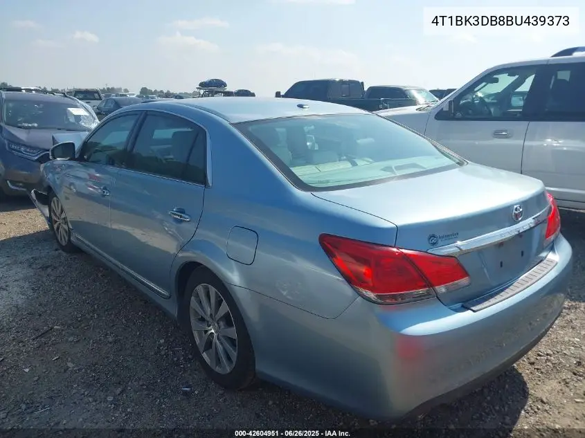 2011 Toyota Avalon Limited VIN: 4T1BK3DB8BU439373 Lot: 42604951