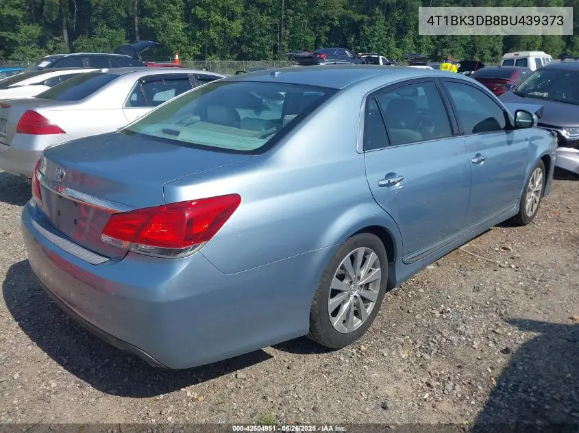 2011 Toyota Avalon Limited VIN: 4T1BK3DB8BU439373 Lot: 42604951