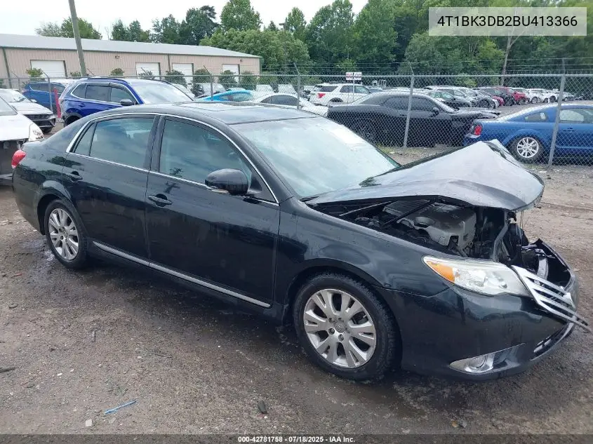 2011 Toyota Avalon VIN: 4T1BK3DB2BU413366 Lot: 42781758