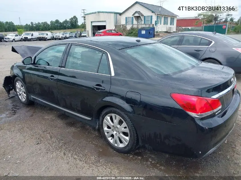 2011 Toyota Avalon VIN: 4T1BK3DB2BU413366 Lot: 42781758