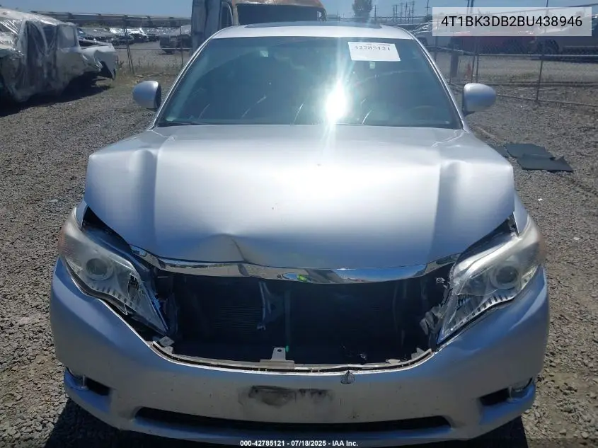 2011 Toyota Avalon Limited VIN: 4T1BK3DB2BU438946 Lot: 42785121