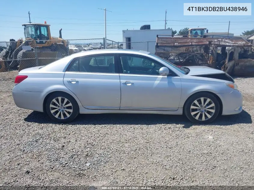 2011 Toyota Avalon Limited VIN: 4T1BK3DB2BU438946 Lot: 42785121