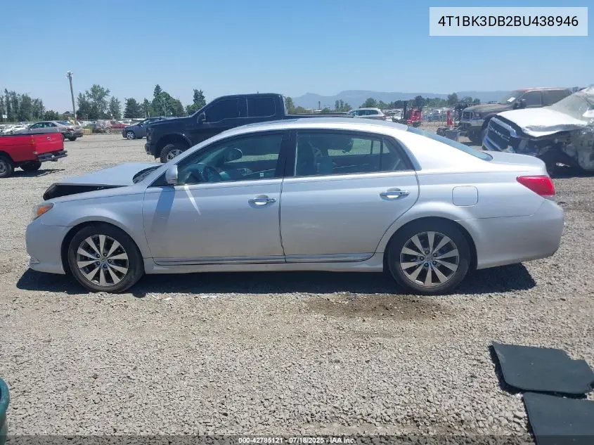 2011 Toyota Avalon Limited VIN: 4T1BK3DB2BU438946 Lot: 42785121