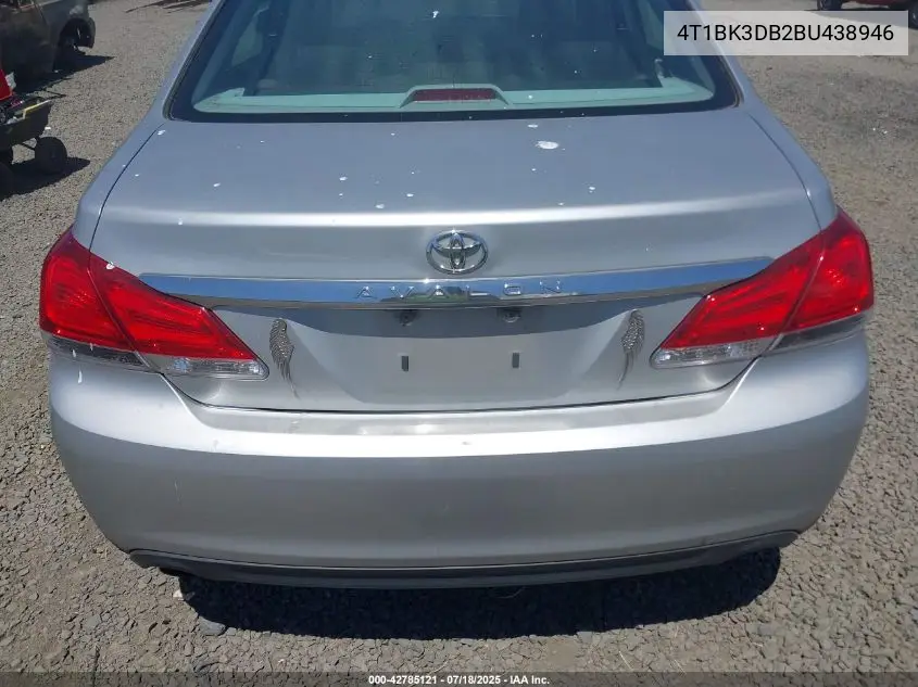 2011 Toyota Avalon Limited VIN: 4T1BK3DB2BU438946 Lot: 42785121