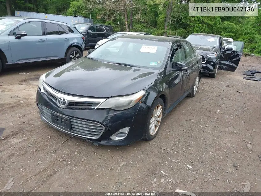 2013 Toyota Avalon Xle VIN: 4T1BK1EB9DU047136 Lot: 42251146