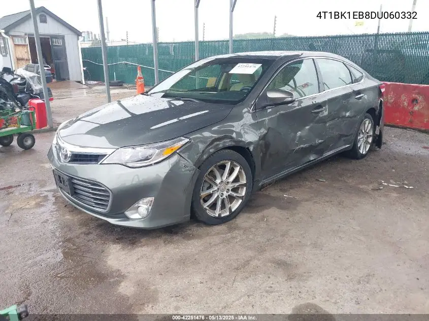 2013 Toyota Avalon Xle Touring VIN: 4T1BK1EB8DU060332 Lot: 42251476