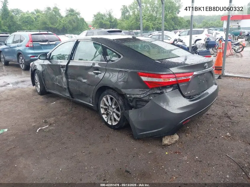 2013 Toyota Avalon Xle Touring VIN: 4T1BK1EB8DU060332 Lot: 42251476