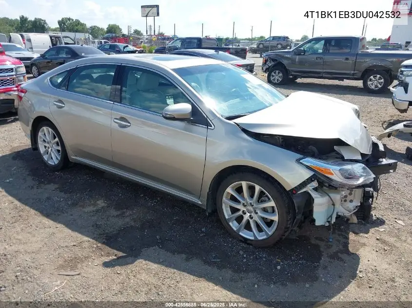 2013 Toyota Avalon Limited VIN: 4T1BK1EB3DU042532 Lot: 42556885