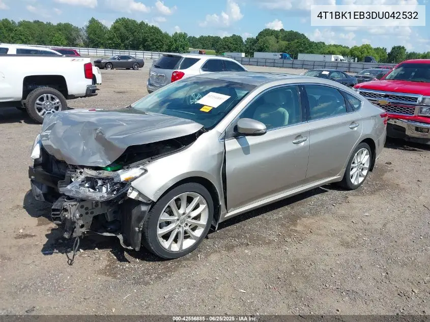 2013 Toyota Avalon Limited VIN: 4T1BK1EB3DU042532 Lot: 42556885
