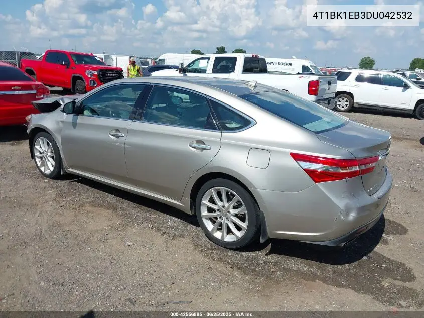 2013 Toyota Avalon Limited VIN: 4T1BK1EB3DU042532 Lot: 42556885