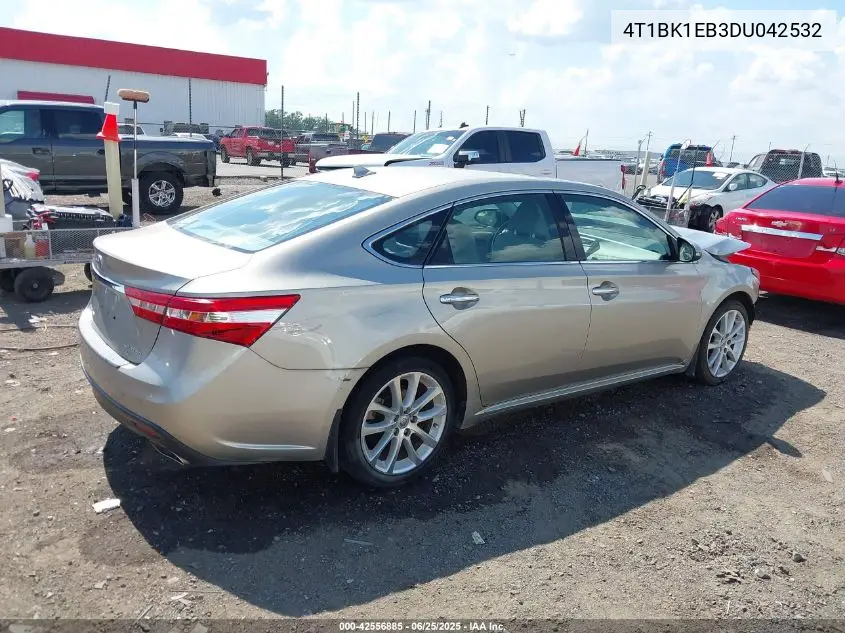 2013 Toyota Avalon Limited VIN: 4T1BK1EB3DU042532 Lot: 42556885