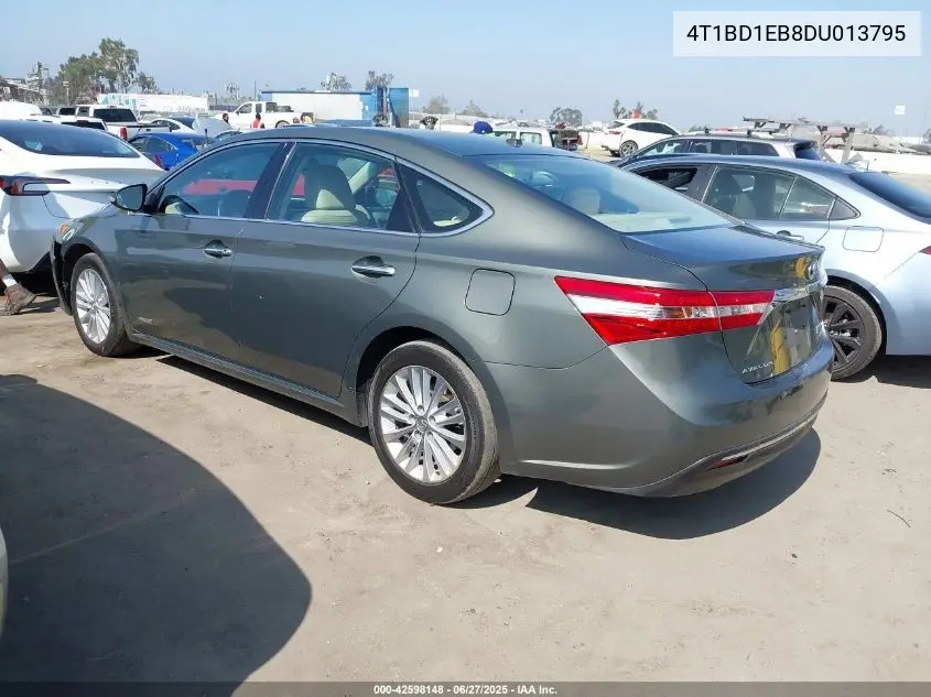 2013 Toyota Avalon Xle Touring VIN: 4T1BD1EB8DU013795 Lot: 42598148