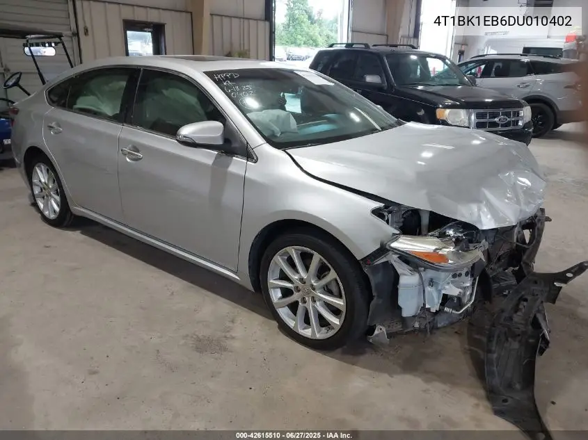 2013 Toyota Avalon Limited VIN: 4T1BK1EB6DU010402 Lot: 42615510