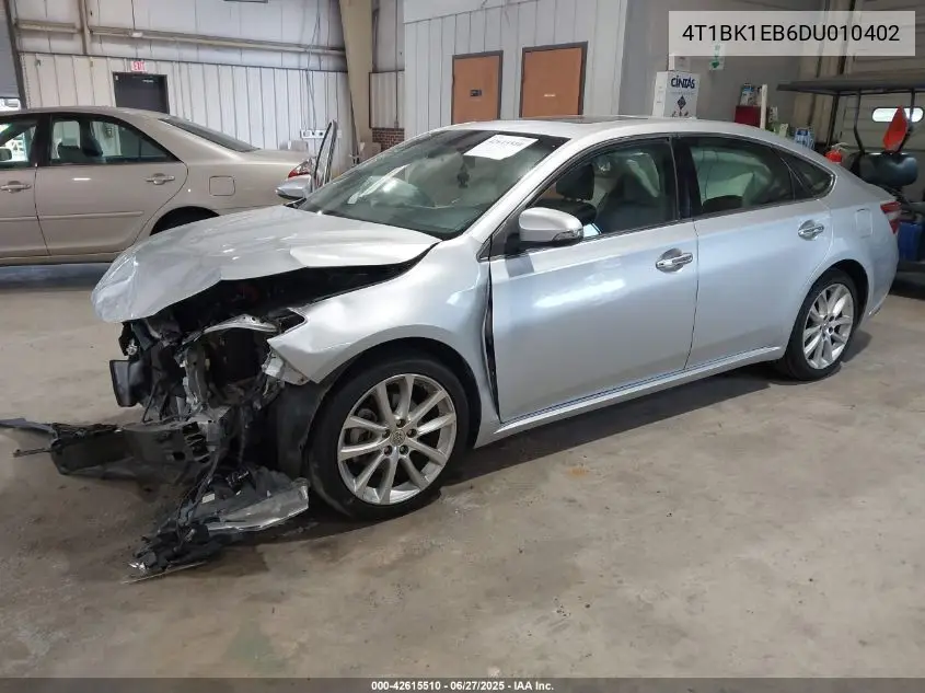 2013 Toyota Avalon Limited VIN: 4T1BK1EB6DU010402 Lot: 42615510