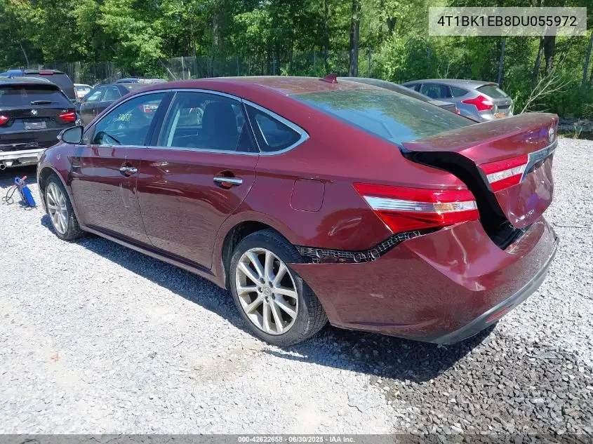 2013 Toyota Avalon Limited VIN: 4T1BK1EB8DU055972 Lot: 42622658