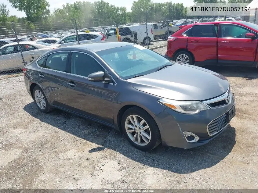 2013 Toyota Avalon Xle VIN: 4T1BK1EB7DU057194 Lot: 42735898