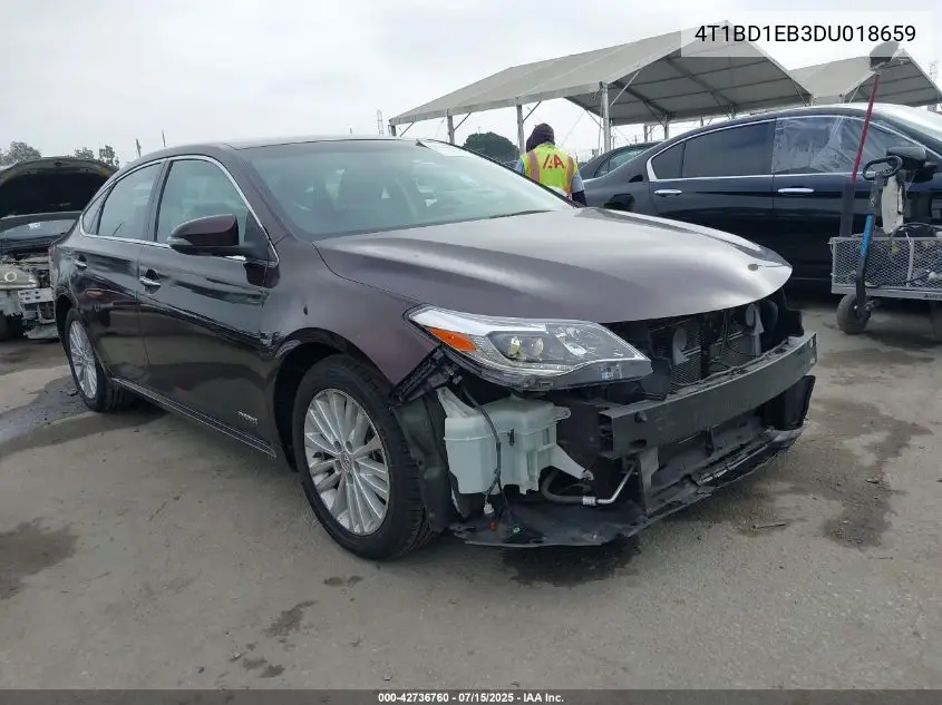 2013 Toyota Avalon Hybrid Limited VIN: 4T1BD1EB3DU018659 Lot: 42736760