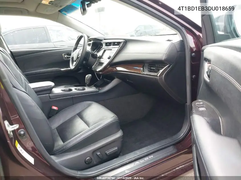 2013 Toyota Avalon Hybrid Limited VIN: 4T1BD1EB3DU018659 Lot: 42736760