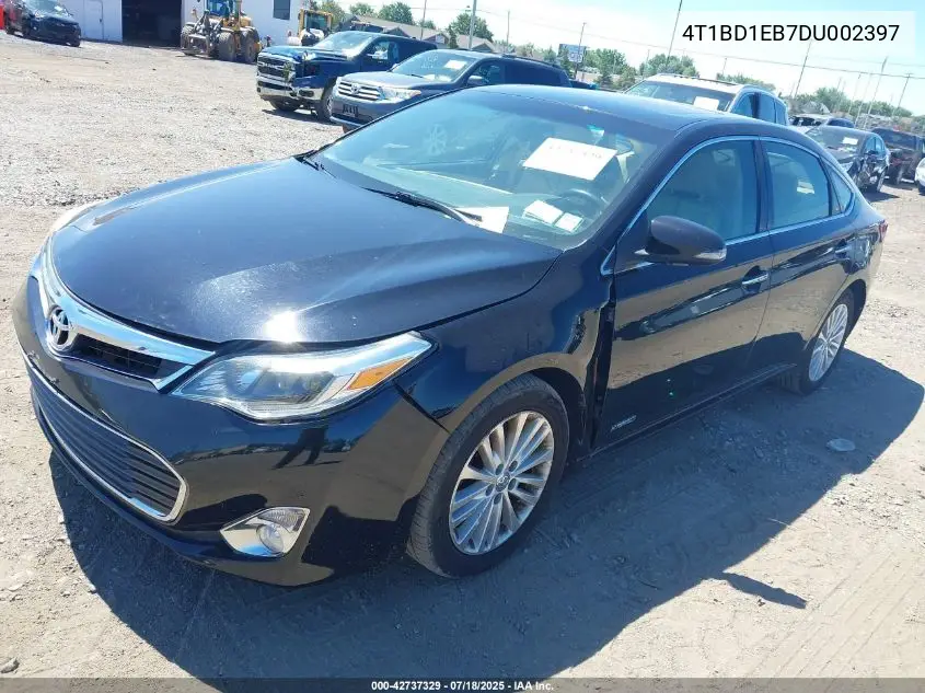 2013 Toyota Avalon Hybrid Limited VIN: 4T1BD1EB7DU002397 Lot: 42737329