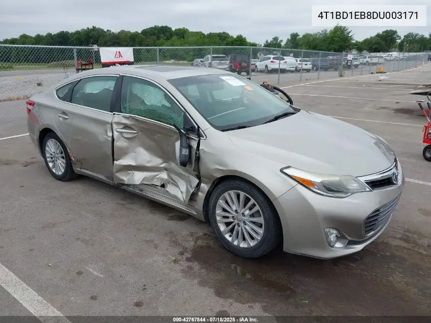 2013 Toyota Avalon Hybrid Limited VIN: 4T1BD1EB8DU003171 Lot: 42767844