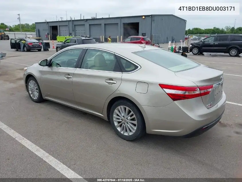 2013 Toyota Avalon Hybrid Limited VIN: 4T1BD1EB8DU003171 Lot: 42767844