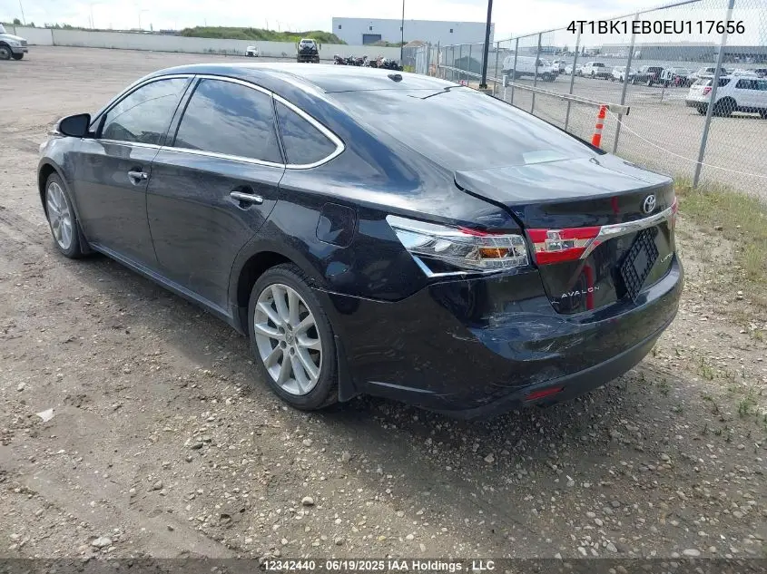 2014 Toyota Avalon Premium/Touring/Limited VIN: 4T1BK1EB0EU117656 Lot: 12342440