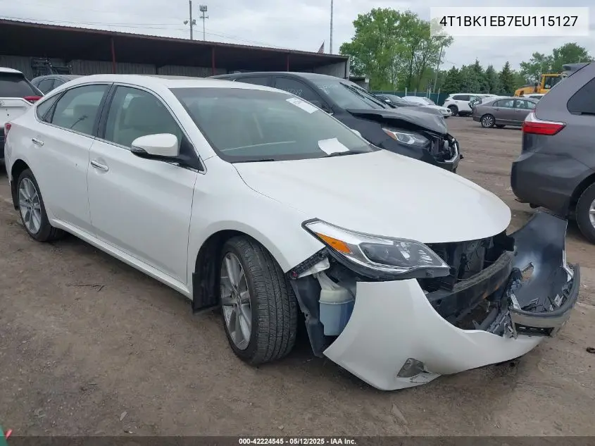 2014 Toyota Avalon Xle Touring VIN: 4T1BK1EB7EU115127 Lot: 42224545