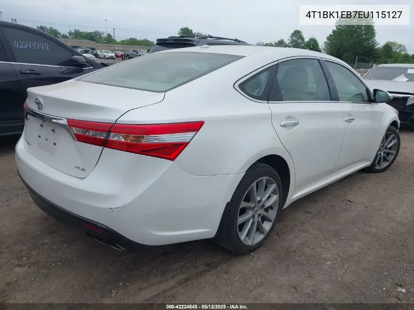 2014 Toyota Avalon Xle Touring VIN: 4T1BK1EB7EU115127 Lot: 42224545